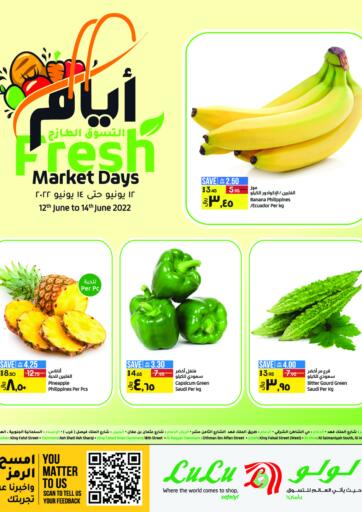 KSA, Saudi Arabia, Saudi - Tabuk LULU Hypermarket  offers in D4D Online. Fresh Market Days. . Till 14th June