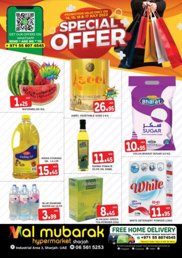 UAE - Sharjah / Ajman Al Mubarak Hypermarket Sharjah offers in D4D Online. Special Offer. . Till 17th July