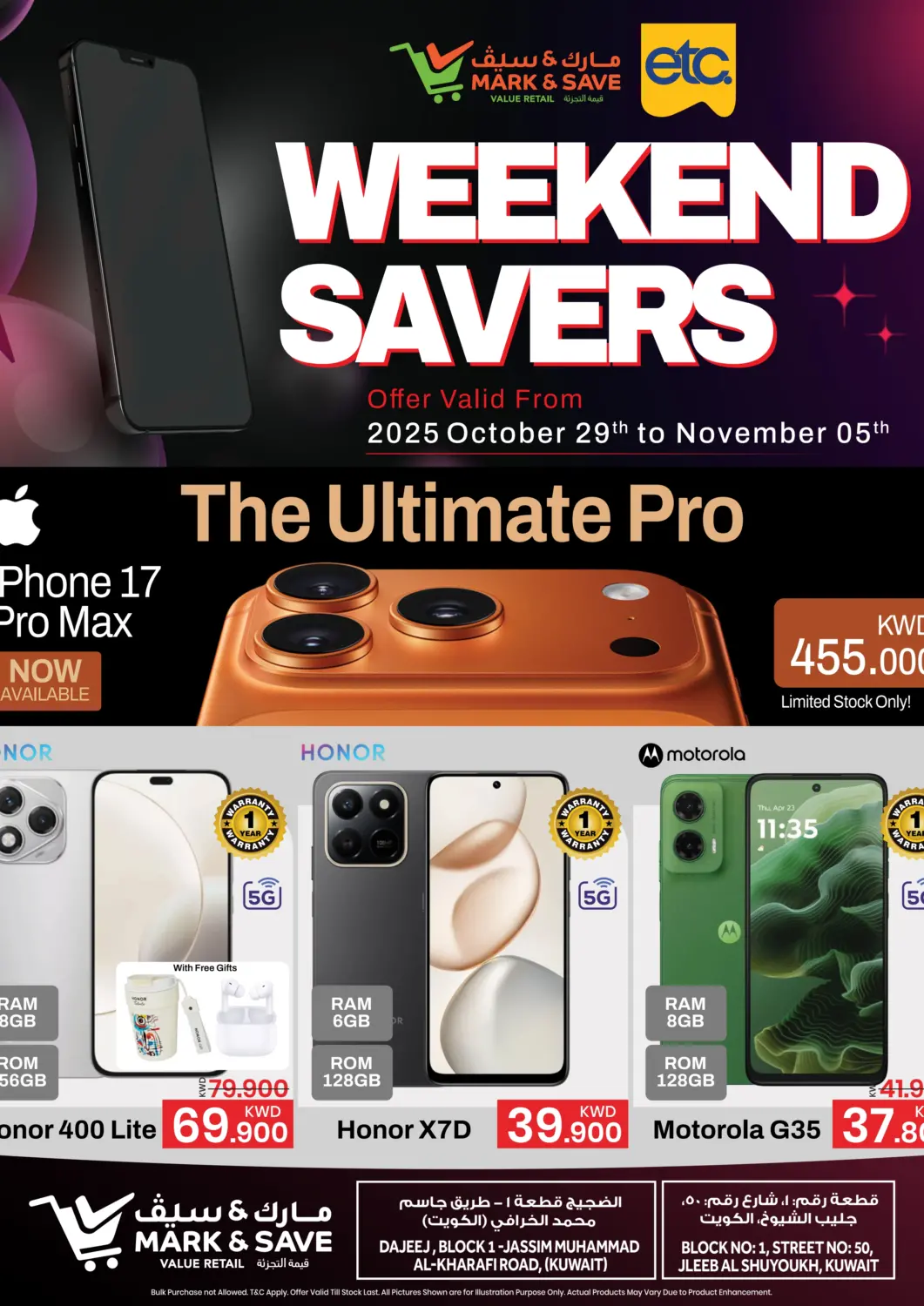 Kuwait - Kuwait City Mark & Save offers in D4D Online. Weekend Saver. . Till 5th November