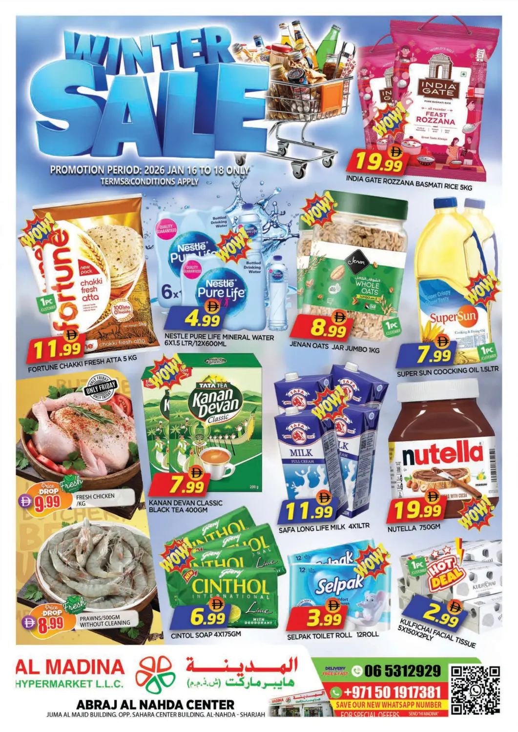 UAE - Sharjah / Ajman AL MADINA offers in D4D Online. Abraj Al Nahda Center. . Till 18th January