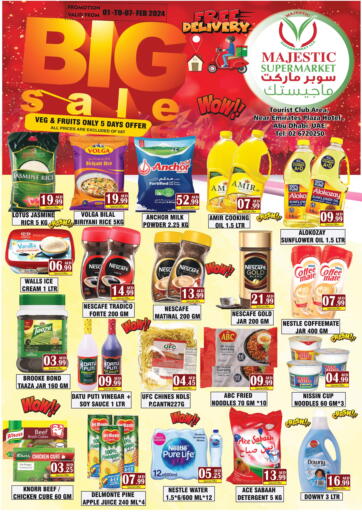 UAE - Abu Dhabi Majestic Supermarket offers in D4D Online. Big Sale. . Till 7th February