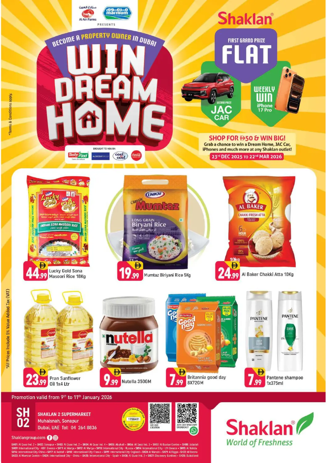 UAE - Dubai Shaklan  offers in D4D Online. Muhaisna, (sonapur). . Till 11th January