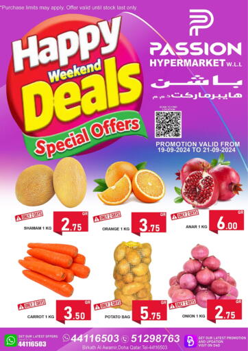 Qatar - Al Khor Passion Hypermarket offers in D4D Online. Happy Weekend Deals. . Till 21st September