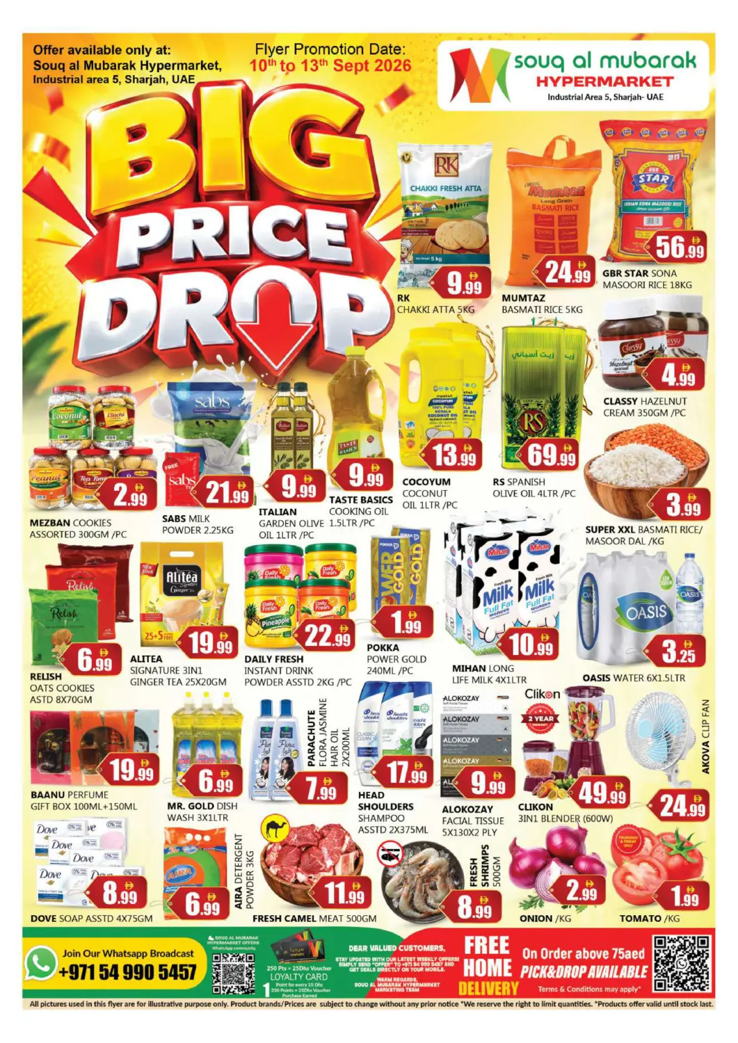 UAE - Sharjah / Ajman Souk Al Mubarak Hypermarket offers in D4D Online. Industrial Area 5, Sharjah. . Till 13th September