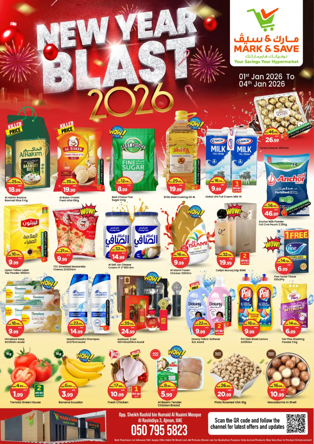 UAE - Sharjah / Ajman Mark & Save offers in D4D Online. Al Rashidiya 3, Ajman. . Till 4th January