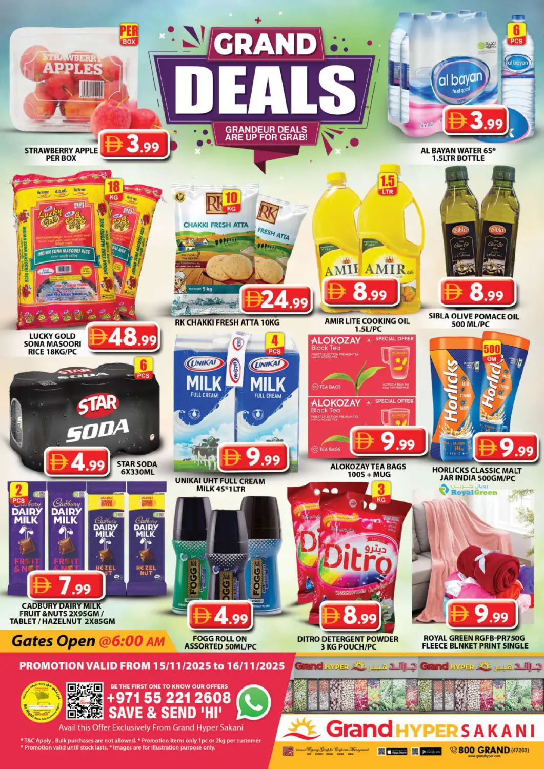 UAE - Dubai Grand Hyper Market offers in D4D Online. Sakani, Dubai. . Till 16th November