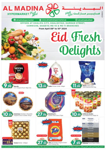 UAE - Abu Dhabi Al Madina Hypermarket offers in D4D Online. Khalifa City, Khalidiya, Hamdan Street, Corniche, ME 10, ME 11. . Till 10th April
