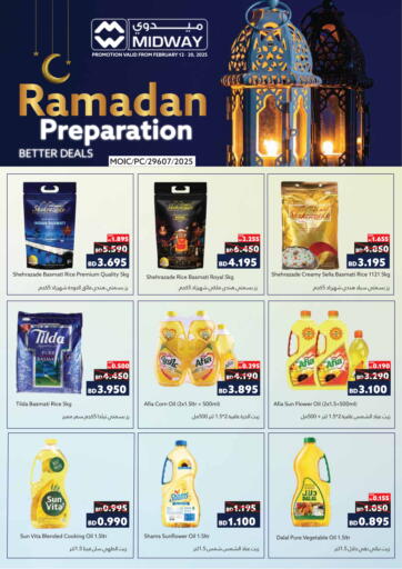 Bahrain Midway Supermarket offers in D4D Online. Ramadan Preparation. . Till 20th February
