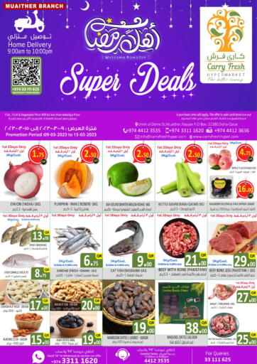 Qatar - Al Rayyan Carry Fresh Hypermarket offers in D4D Online. Super Deals. . Till 15th March