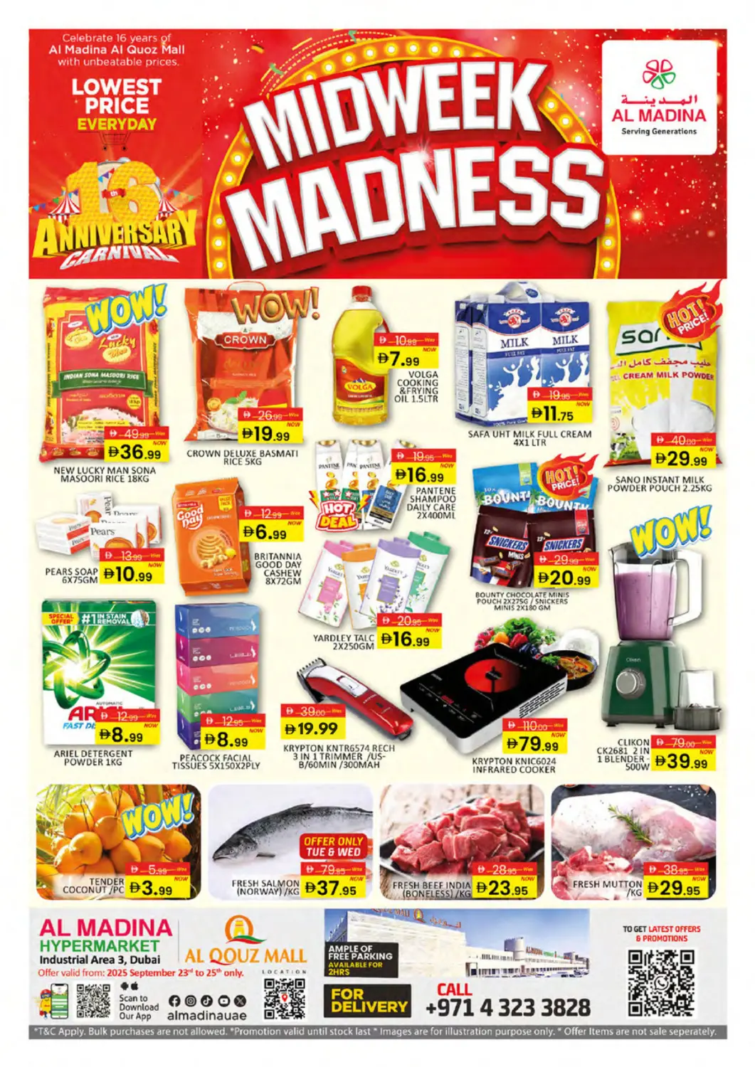 UAE - Dubai Al Madina  offers in D4D Online. Al Quoz Mall Ind Area 3, Dubai. . Till 25th September