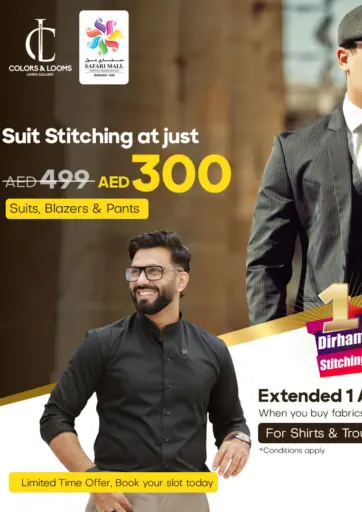 Suit Stitching At Just AED 300