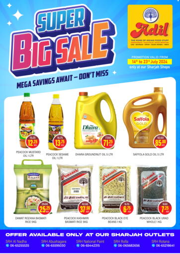 UAE - Sharjah / Ajman Adil Supermarket offers in D4D Online. Super Big Sale. . Till 23rd July