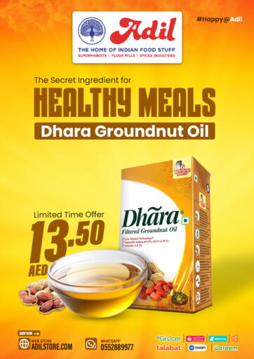 UAE - Sharjah / Ajman Adil Supermarket offers in D4D Online. Healthy Meals. . Till 18th March