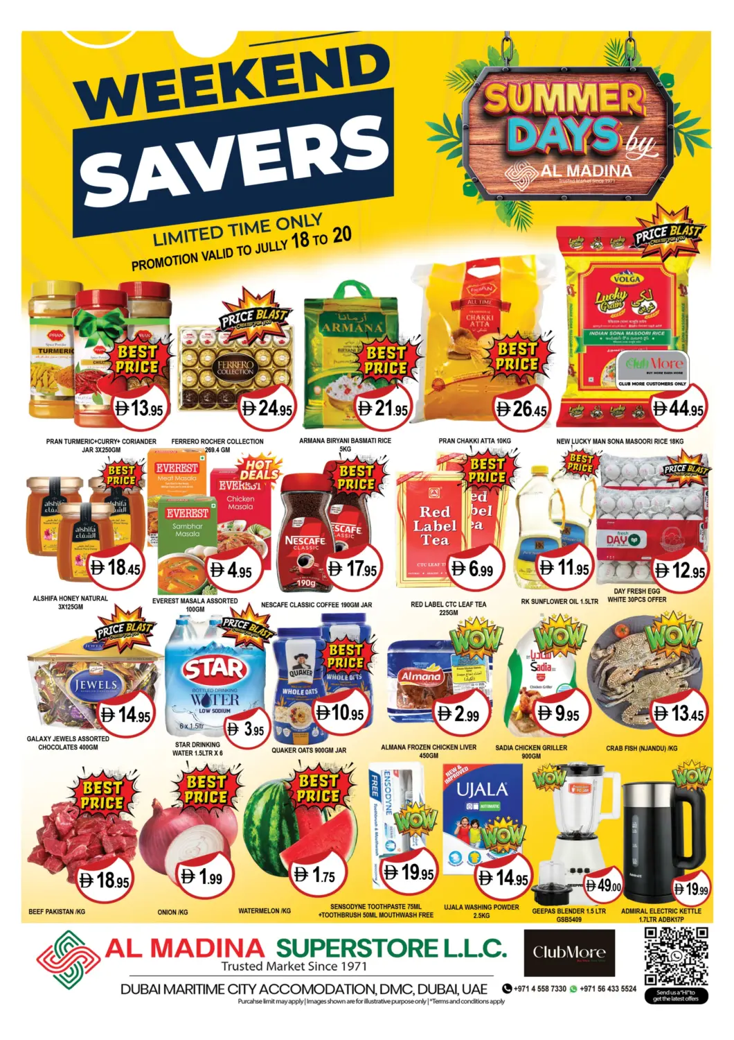 UAE - Dubai AL MADINA (Dubai) offers in D4D Online. Dubai Maritime City. . Till 20th July