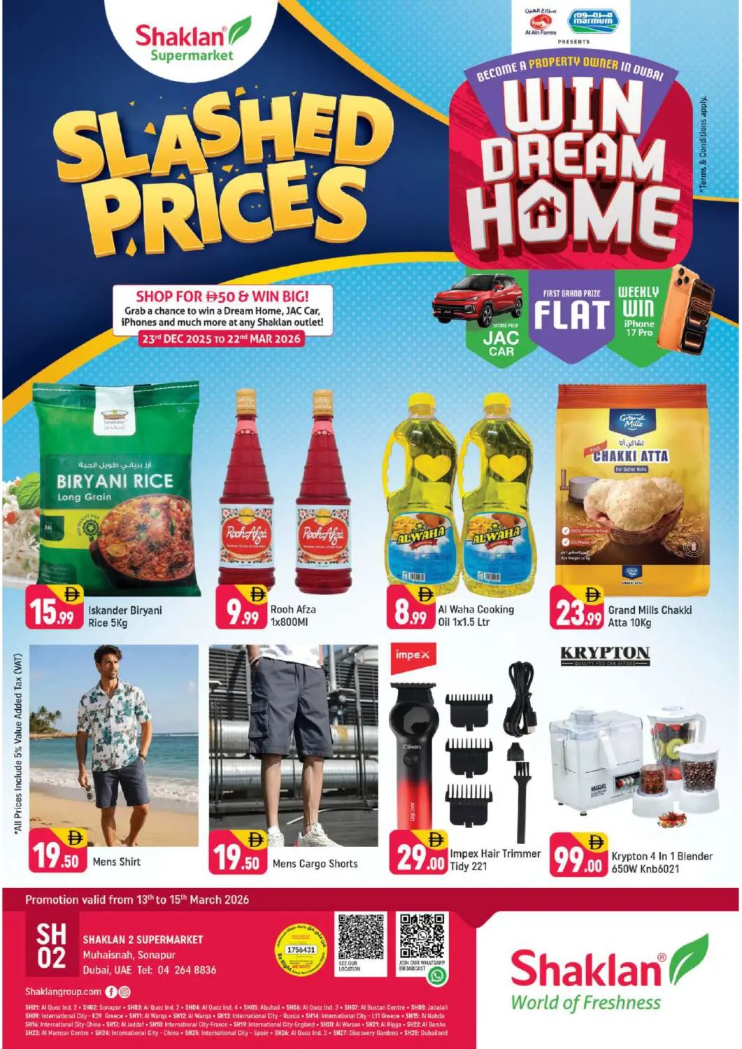 UAE - Dubai Shaklan  offers in D4D Online. Muhaisnah,Sonapur. . Till 15th March