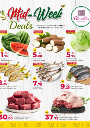 Qatar - Al Khor Rawabi Hypermarkets offers in D4D Online. Midweek Deals. . Till 13th November