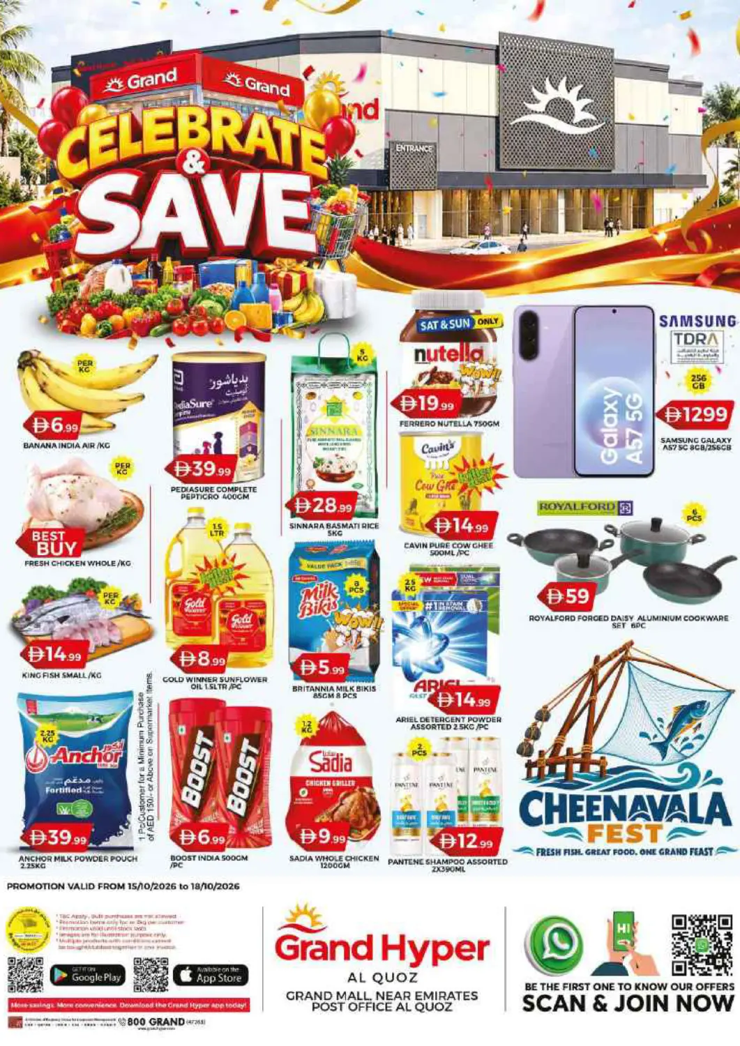 Bahrain Grand Hyper Market offers in D4D Online. Grand Mall, Al Quoz- Dubai. . Till 18th October