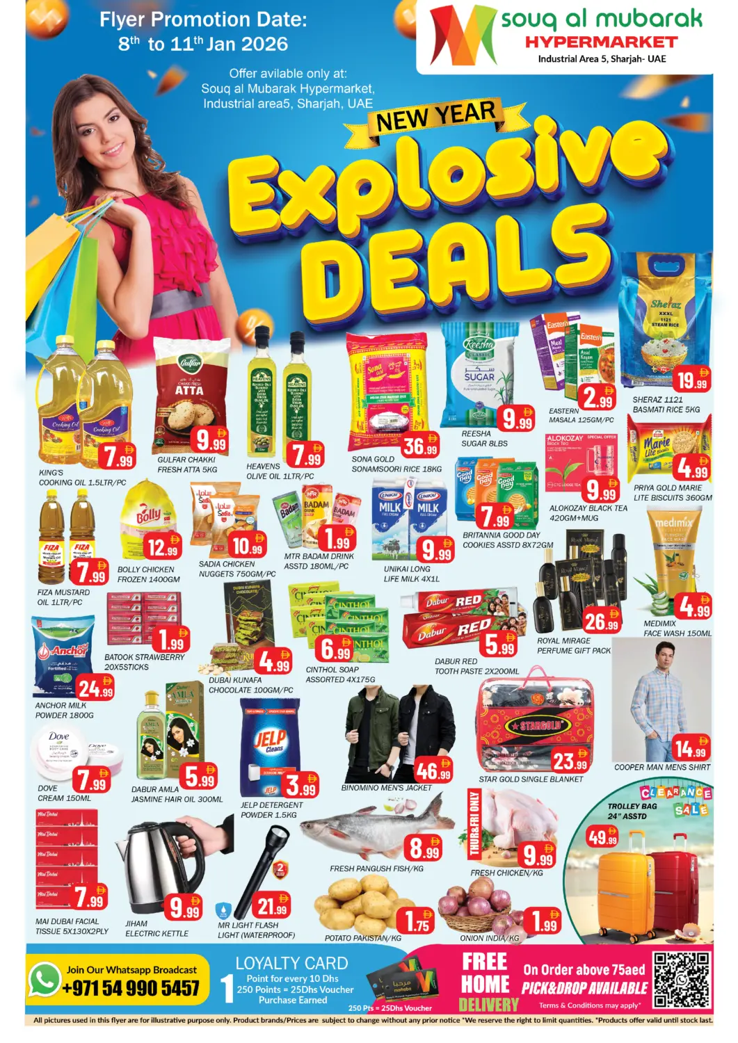 UAE - Sharjah / Ajman Souk Al Mubarak Hypermarket offers in D4D Online. Industrial Area 5 ,Sharjah. . Till 11th January