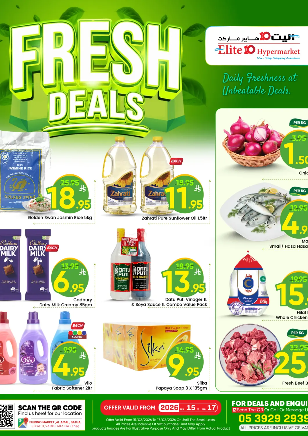 KSA, Saudi Arabia, Saudi - Riyadh Elite 10 Hypermarket offers in D4D Online. Fresh Deals. . Till 17th February
