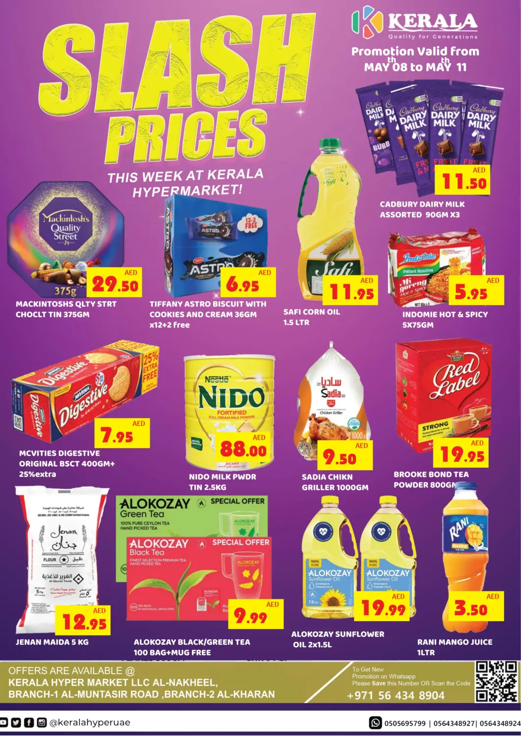 UAE - Ras al Khaimah Kerala Hypermarket offers in D4D Online. Slash Prices. . Till 11th May