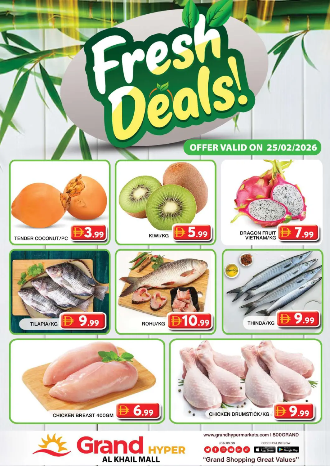 UAE - Dubai Grand Hyper Market offers in D4D Online. Al Khail Mall, Dubai. . Only On 25th February