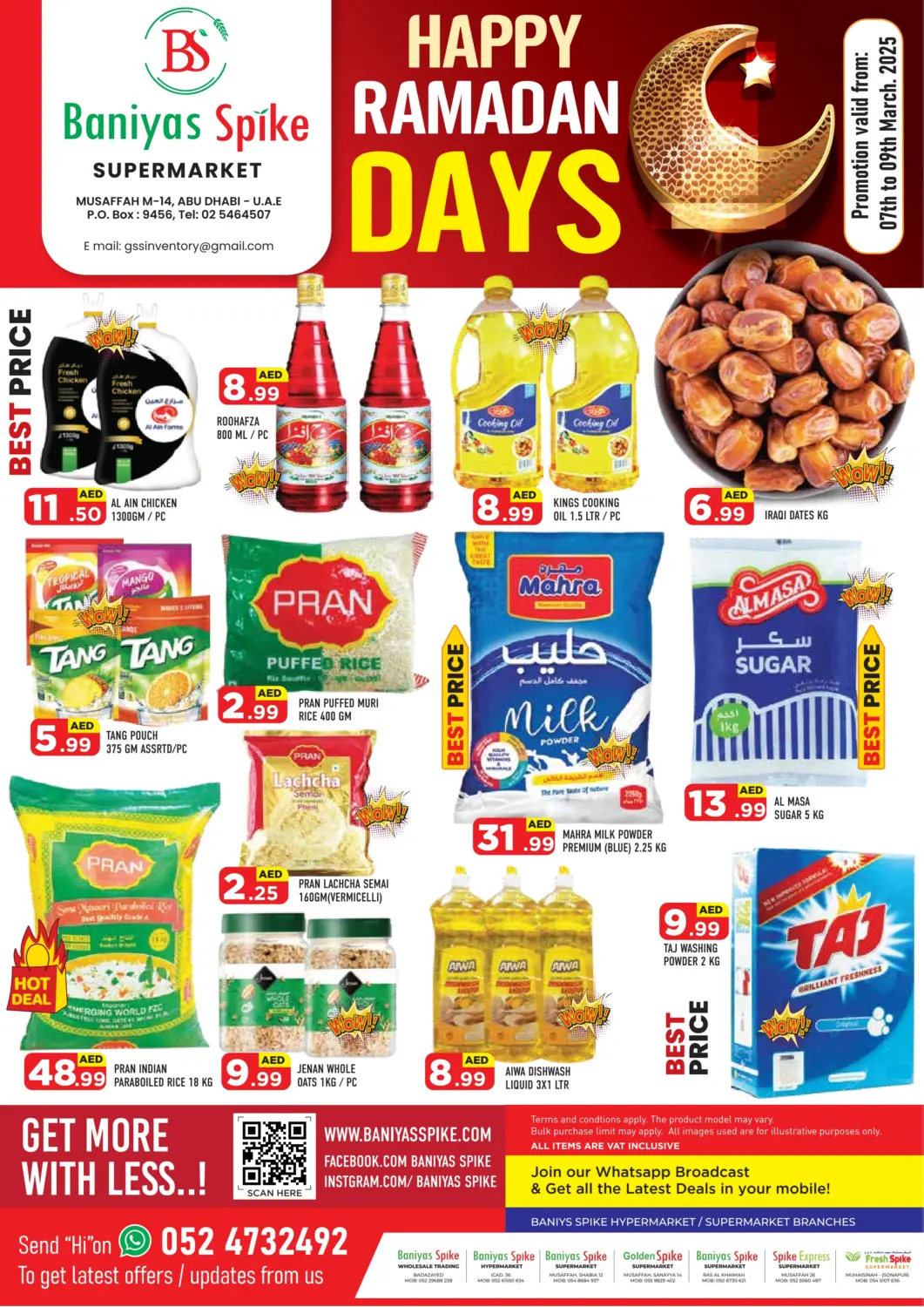 UAE - Abu Dhabi Baniyas Spike  offers in D4D Online. Mussafah 14 - Abu Dhabi. . Till 9th March