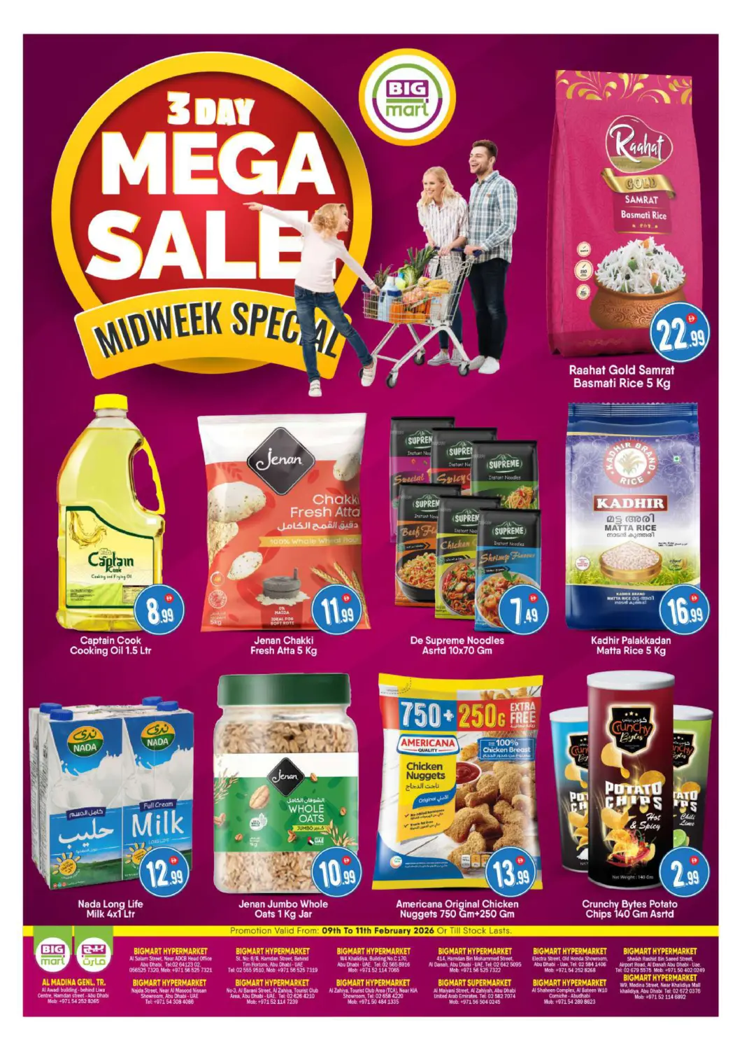 UAE - Abu Dhabi BIGmart offers in D4D Online. 3 Day Mega Sale. . Till 11th February