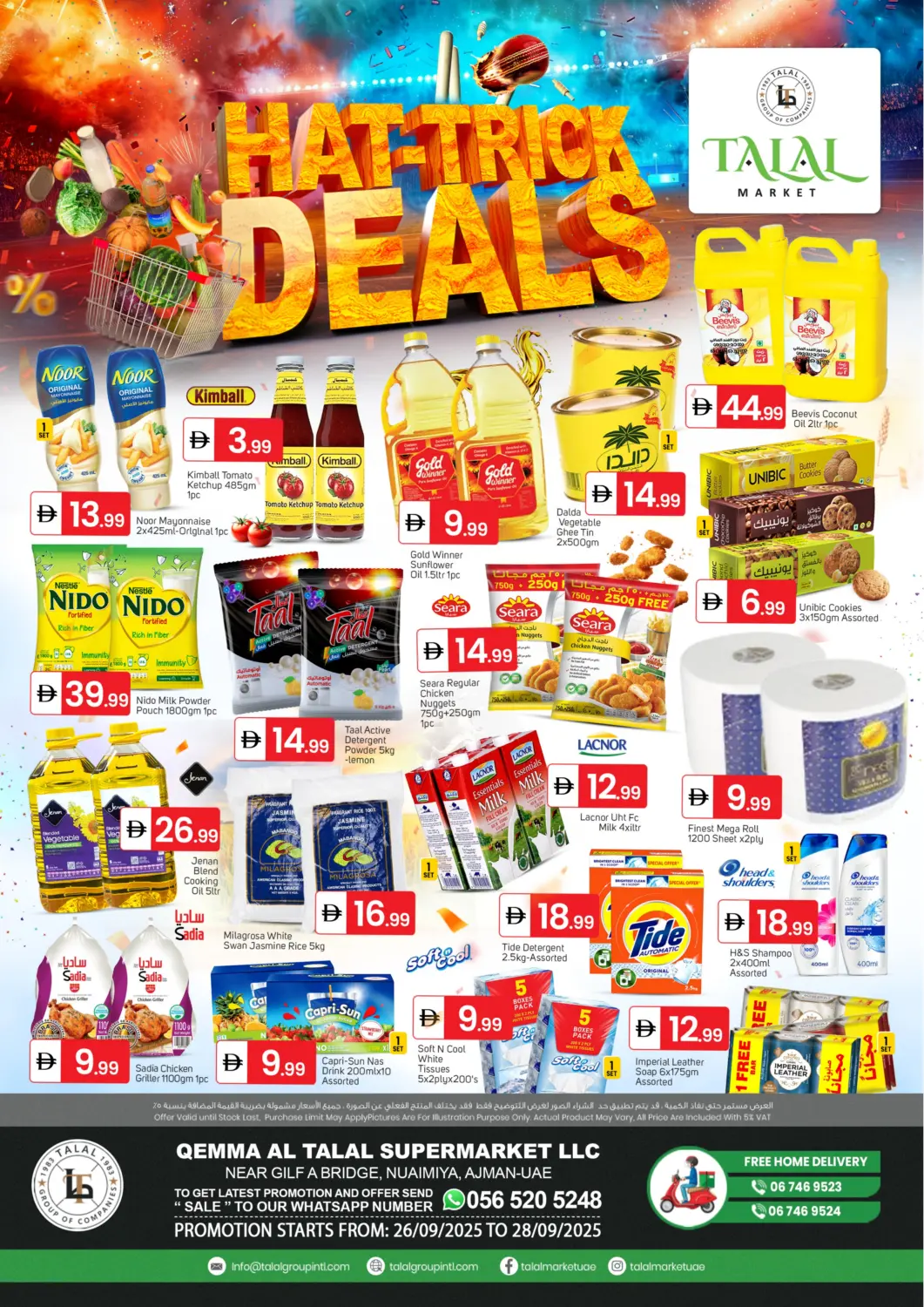 UAE - Sharjah / Ajman TALAL MARKET offers in D4D Online. Nuaimiya - Ajman. . Till 28th September
