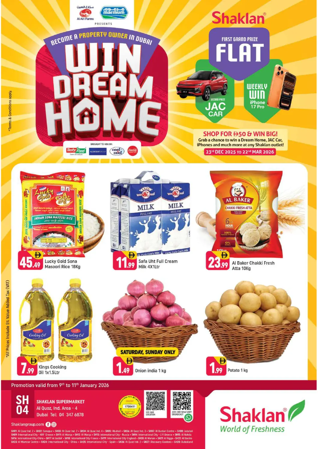UAE - Dubai Shaklan  offers in D4D Online. Al Quoz - Ind area – 4, Dubai.. . Till 11th January