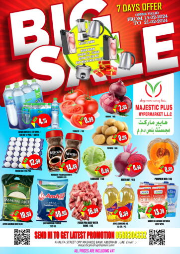 UAE - Abu Dhabi Majestic Plus Hypermarket offers in D4D Online. Big Sale. . Till 21st February