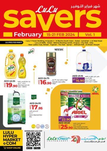 UAE - Sharjah / Ajman Lulu Hypermarket offers in D4D Online. February Saver. . Till 21st February