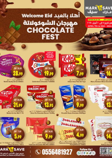 KSA, Saudi Arabia, Saudi - Riyadh Mark & Save offers in D4D Online. Chocolate Fest. . Till 10th April