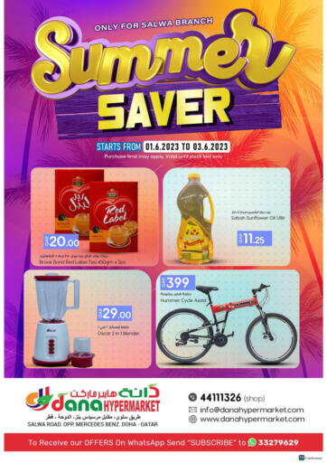 Qatar - Al Shamal  Dana Hypermarket offers in D4D Online. Summer Saver @Salwa Road. . Till 3rd June
