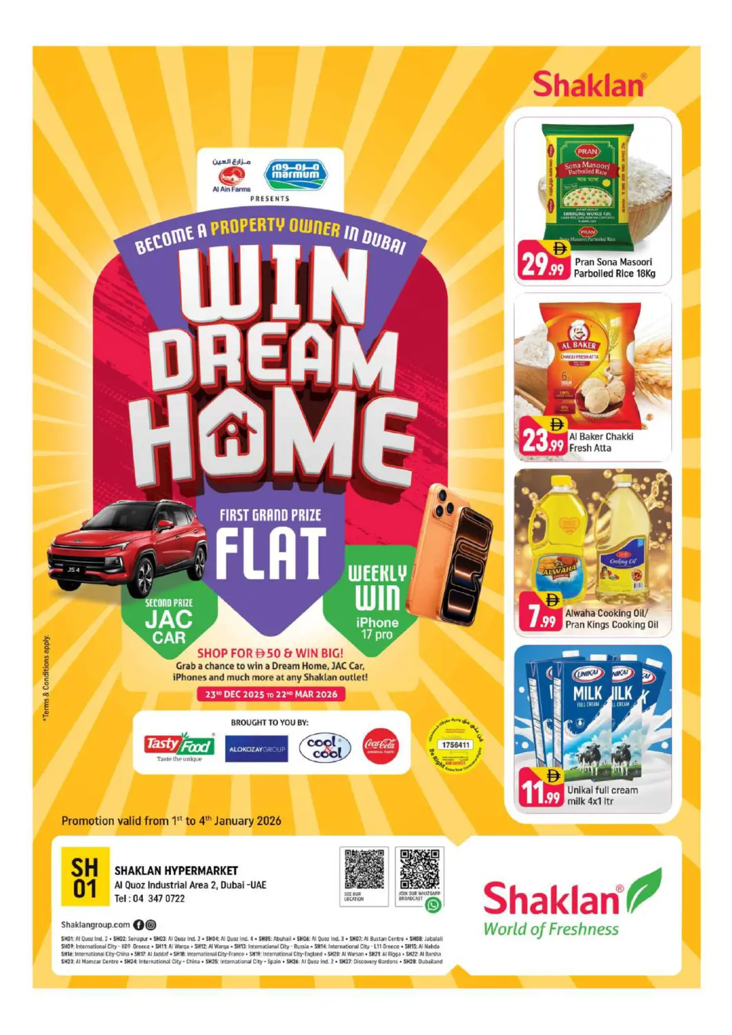 UAE - Dubai Shaklan  offers in D4D Online. Al Quoz Ind Area 2, Dubai. . Till 4th January