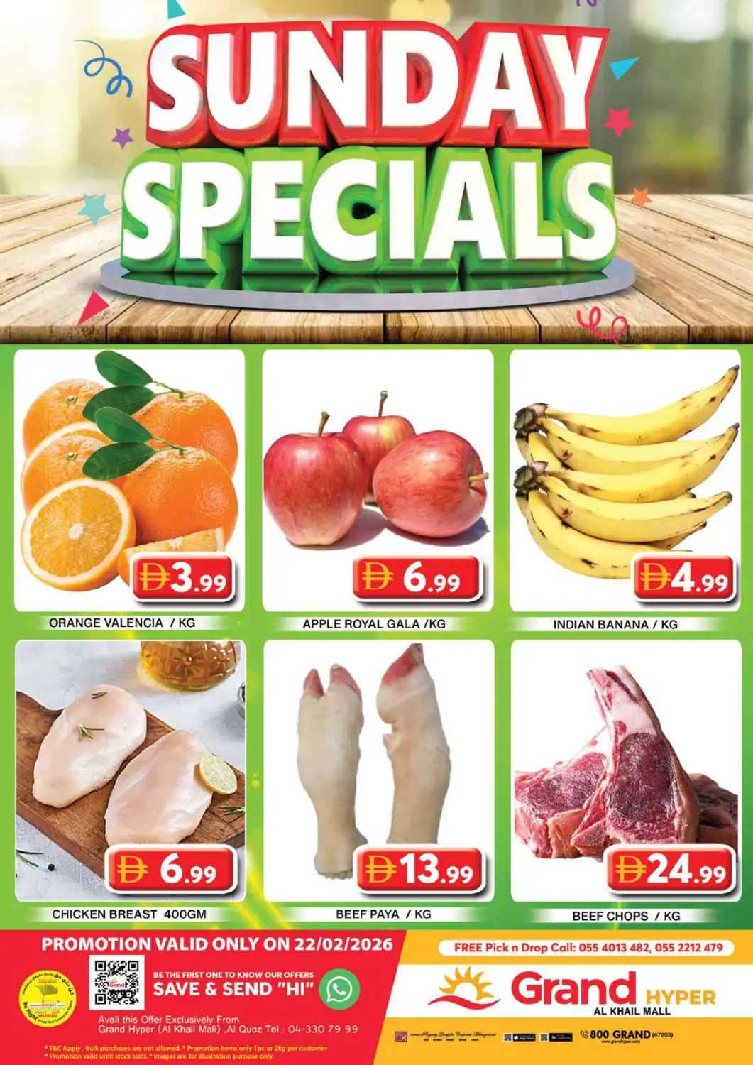 UAE - Dubai Grand Hyper Market offers in D4D Online. Al Khail Mall - Dubai. . Only On 22nd February