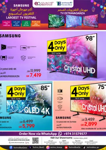 Techno Blue - Samsung TV Extravaganza EXTENDED! 🎉 in Qatar Offers - Qatar Samsung TV Extravaganza EXTENDED! 🎉