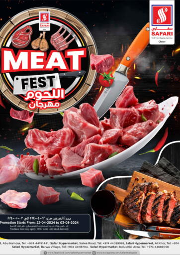 Qatar - Al Wakra Safari Hypermarket offers in D4D Online. Meat Fest. . Till 3rd May