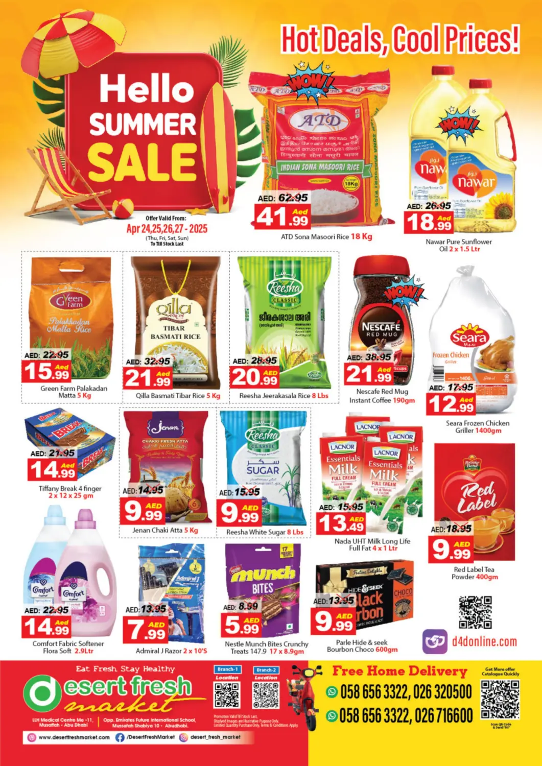 UAE - Abu Dhabi DESERT FRESH MARKET  offers in D4D Online. Hello Summer Sale. . Till 27th April