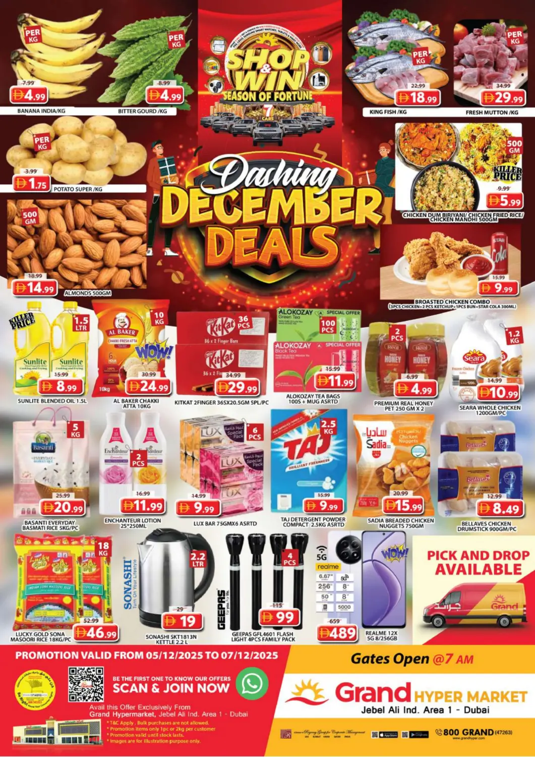 UAE - Dubai Grand Hyper Market offers in D4D Online. Jebel Ali Ind Area1- Dubai. . Till 7th December