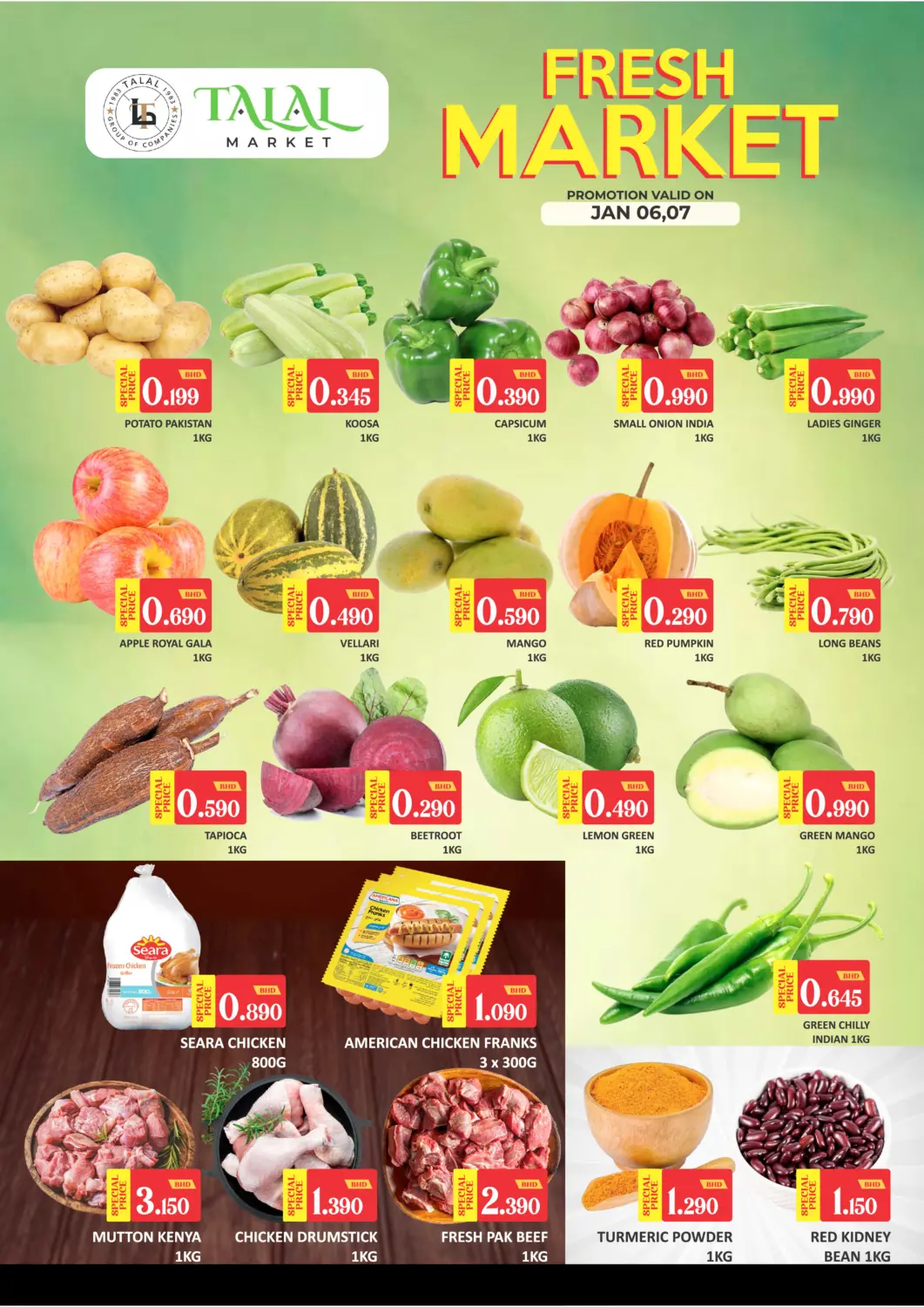 Bahrain Talal Markets offers in D4D Online. Special Offer @Salmaniya. . Till 7th January
