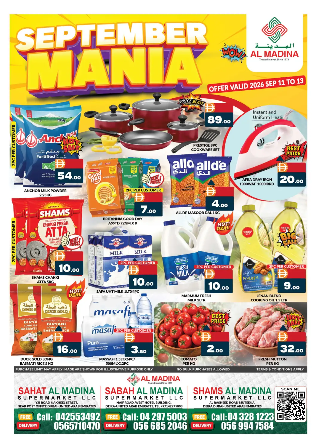 UAE - Dubai AL MADINA (Dubai) offers in D4D Online. Deira - Dubai. . Till 13th September