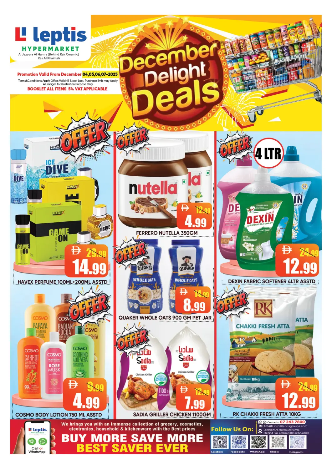 عروض ليبتس هايبرماركت الإمارات العربية المتحدة , الامارات - رَأْس ٱلْخَيْمَة في دي٤دي أونلاين. عروض بهجة ديسمبر. . حتى ٧ ديسمبر