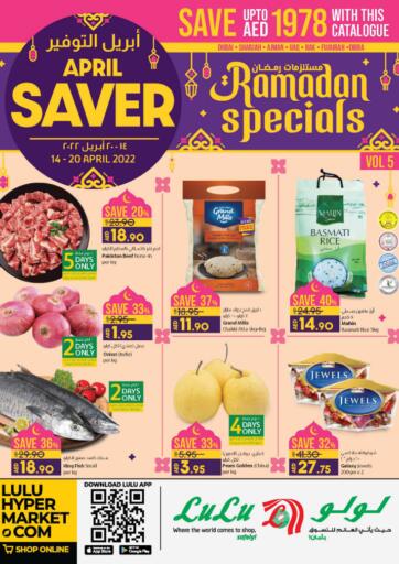 UAE - Sharjah / Ajman Lulu Hypermarket offers in D4D Online. Ramadan Specials. . Till 20th April