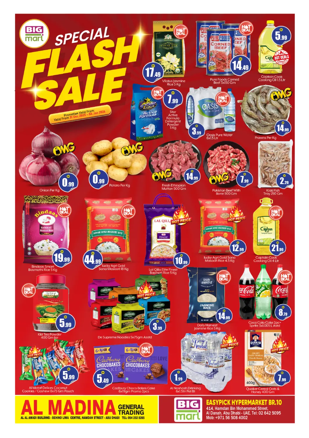 UAE - Abu Dhabi BIGmart offers in D4D Online. Hamdan St - Abu dhabi. . Till 4th January
