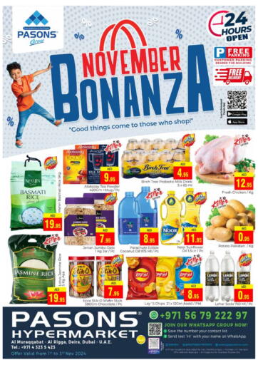 UAE - Dubai PASONS GROUP offers in D4D Online. Al Muraqqabat, Deira. . Till 3rd November