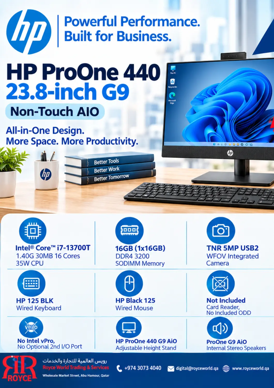 Qatar - Doha Royce World Trading & Services W.L.L offers in D4D Online. Smart Choice For Your Business. . Till 20th October