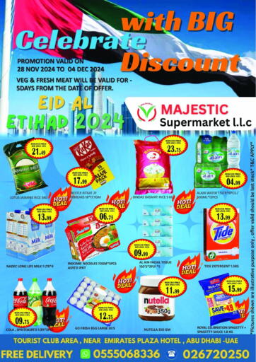 UAE - Abu Dhabi Majestic Supermarket offers in D4D Online. Celebrate with Big Discount. . Till 4th December