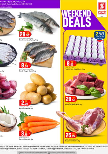 Qatar - Al Khor Safari Hypermarket offers in D4D Online. Weekend Deals. . Till 10th August