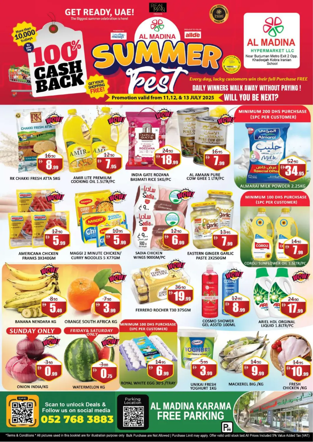 UAE - Dubai Al Madina  offers in D4D Online. Karama- Dubai. . Till 13th July
