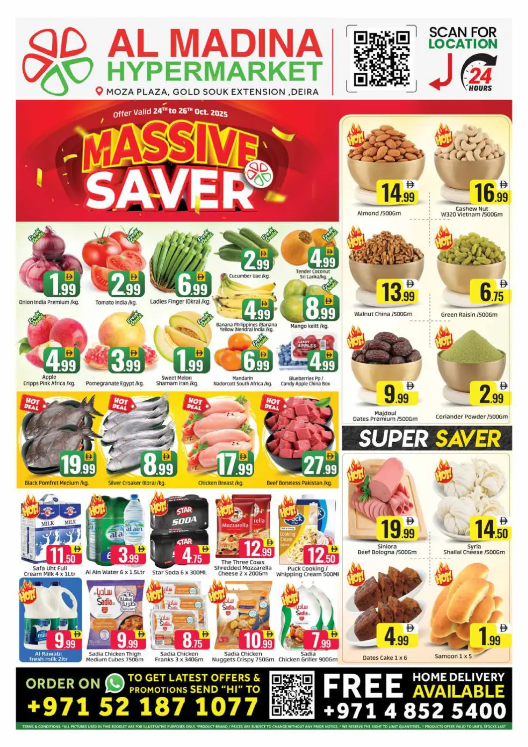 UAE - Dubai Al Madina  offers in D4D Online. Moza Plaza, Gold Souk Extension, Deira. . Till 26th October